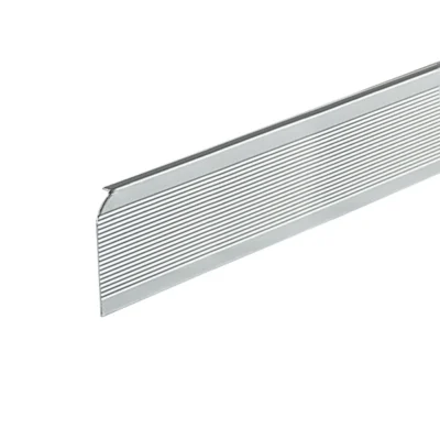 Aluminum Countertop End Profile - Silver Finish