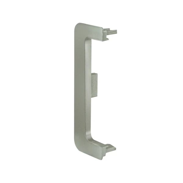 PVC End Cap for Intermediate Profile 1004, Brushed Stainless Steel