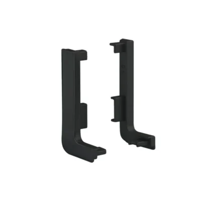 PVC Left and Right End Cap for Countertop Edging Profile 1005, Black