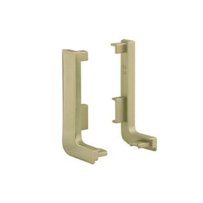 PVC Left and Right End Cap for Countertop Profile 1005, Gold