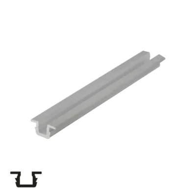 Top or Bottom Rail for SKM15 Sliding System - Grey