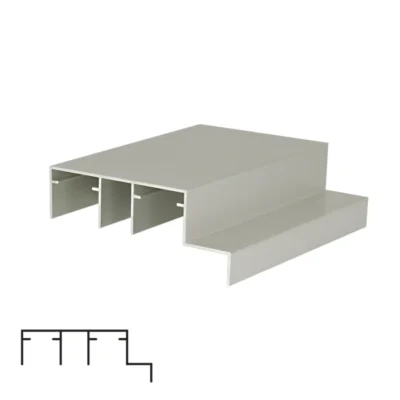 Top Track Rail for Sliding Systems PS75/PS80/PS88/SKM80AY - 6m, Inox