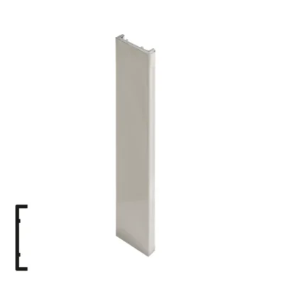 Aluminum U-Profile for 3D Panels, 2.8m, Sand Gray