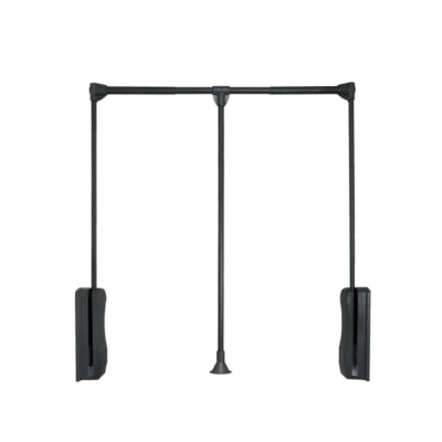 Pull-Down Wardrobe Rail with Soft-Close Mechanism