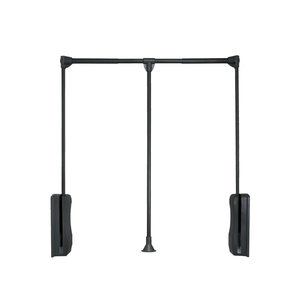 Pull-Down Wardrobe Rail with Soft-Close Mechanism