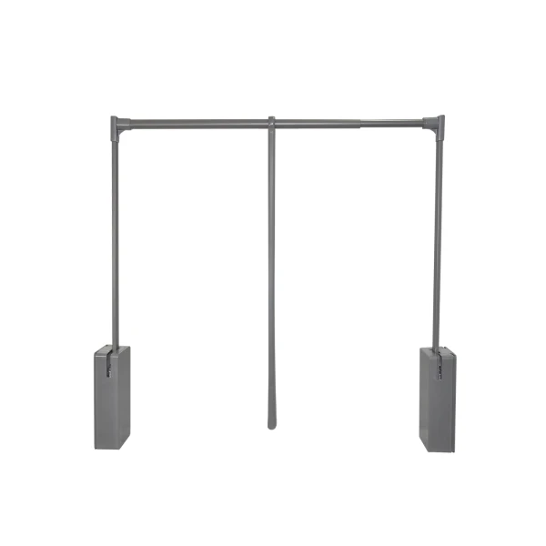 Pull-Down Wardrobe Rail with Soft-Close Mechanism