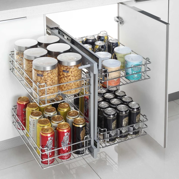 Essenza Soft-Close Blind Corner Pull-Out Mechanism for 900mm Cabinet