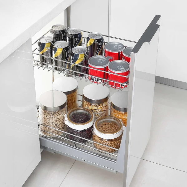 Esentsa Soft-Close Bottom Mount Pull-Out Basket for 300mm Cabinet