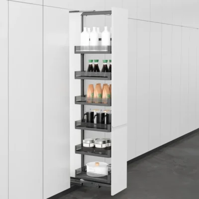 Krista Pantry Pull-Out System - Soft Close - 6 Levels - 400mm Cabinet