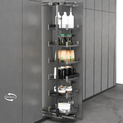 Krista Rotating Pantry Unit with Soft-Close - 6 Shelves - 400mm