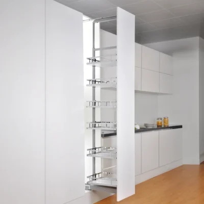 Arctic Pantry Pull-out Unit - Soft Close - White - 6 Levels - 400mm