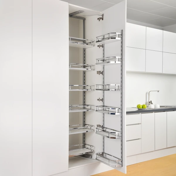 Arctic Pull-Out Pantry Unit White Base H1850-2150mm - 600mm Cabinet
