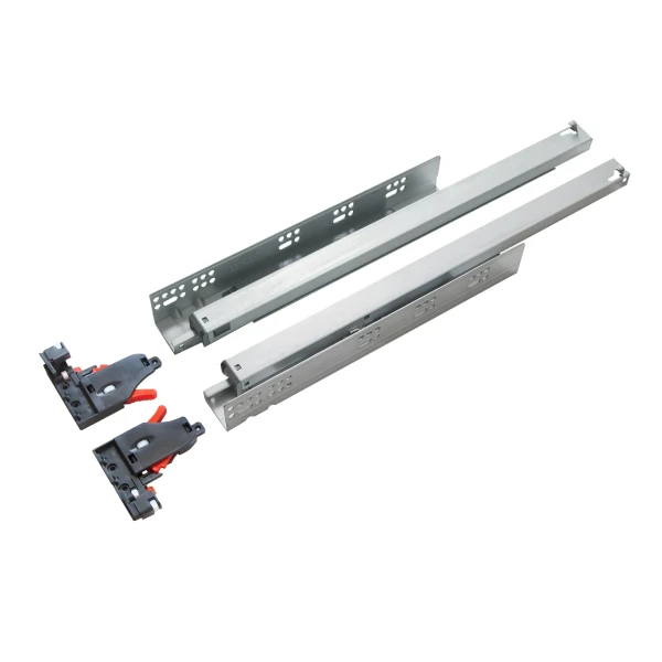 BETA Concealed Drawer Slide - Full Extension, 3D Adjustment, Synchronizer, Soft-Close, Locking Set