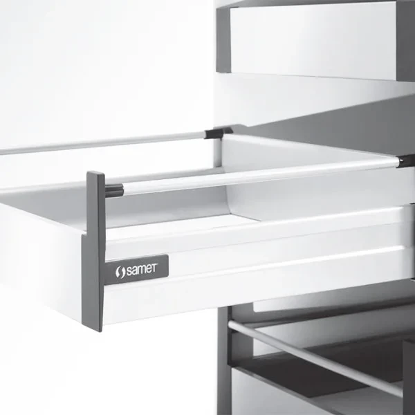 SMARTBOX IN-BOX Internal Drawer System Set - Single Railing, Soft-Close, White