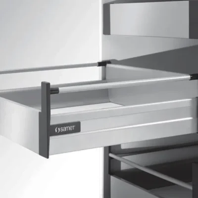 SMARTBOX IN-BOX Internal Drawer System Set - Single Railing, Soft-Close, Grey
