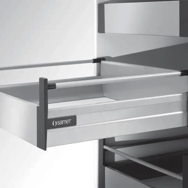 SMARTBOX IN-BOX Internal Drawer System Set - Single Railing, Soft-Close, Grey