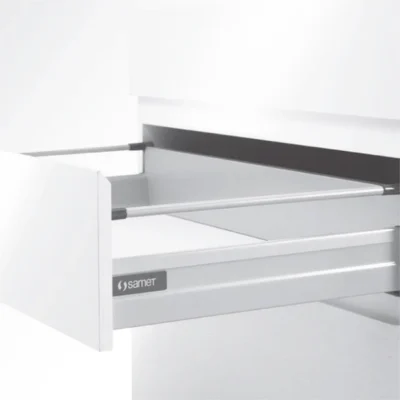 SMARTBOX Drawer System Set with Single Railing, Soft-Close, White