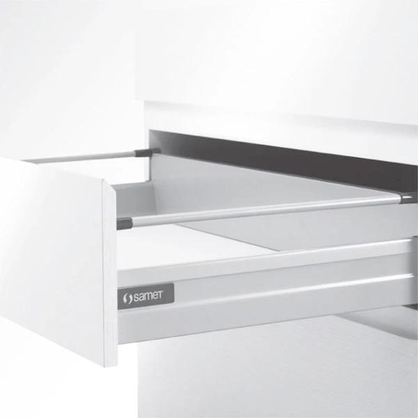 SMARTBOX Drawer System Set with Single Railing, Soft-Close, White