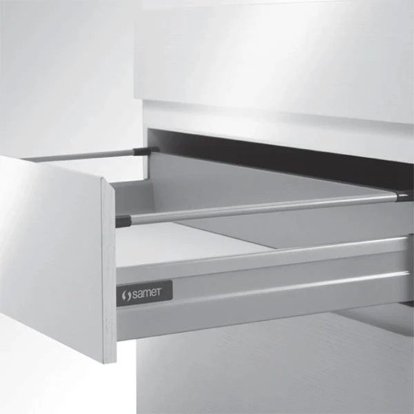 SMARTBOX Drawer System Set with Single Railing - Soft-Close, Grey