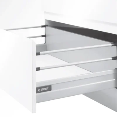 SMARTBOX Dual Rail System Set with Smooth Sliding (White)