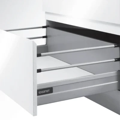 SMARTBOX Drawer System Set with Double Railing, Soft-Close, Grey