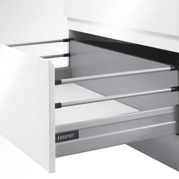 SMARTBOX Drawer System Set with Double Railing, Soft-Close, Grey