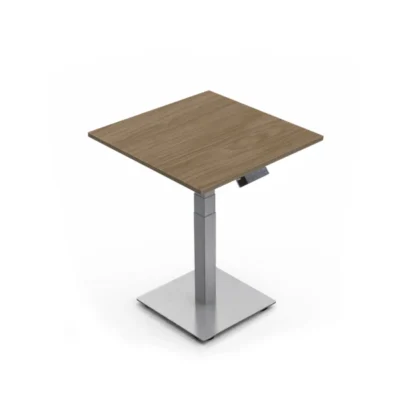 Electric Height Adjustable Desk with Grey Base and Chipboard Top