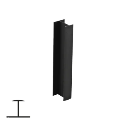 Connecting Profile for 18mm Panels - 6m, Matte Black