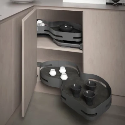 Two-Tier Blind Corner Pull-Out Mechanism for 900mm Cabinet