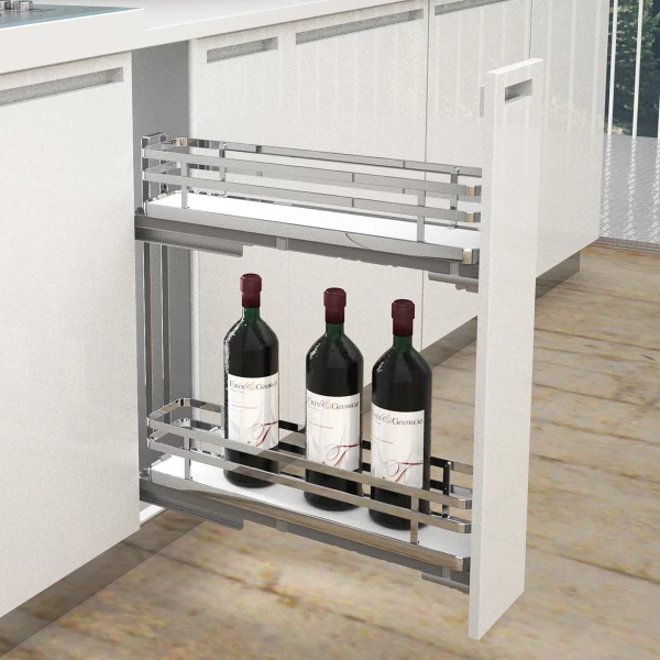 Infinity Side-Mounted Pull-Out Basket with Soft-Close - 150/200mm