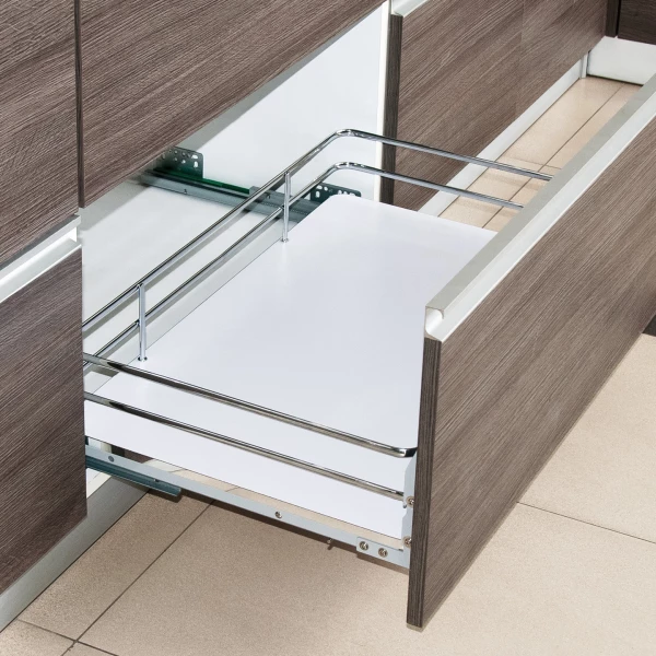 Soft-Close Pull-Out Basket with Solid Base - Side Mount