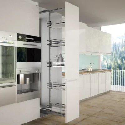 Infinity Pantry Pull-Out Unit - Soft Close - 5 Shelves - 400mm