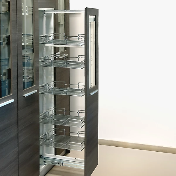 Pull-out Pantry Unit Soft-Close H1700-1850mm - 5 Shelves
