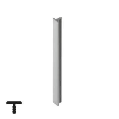 Decorative Aluminum Profile 8mm - 6m, Matte Chrome