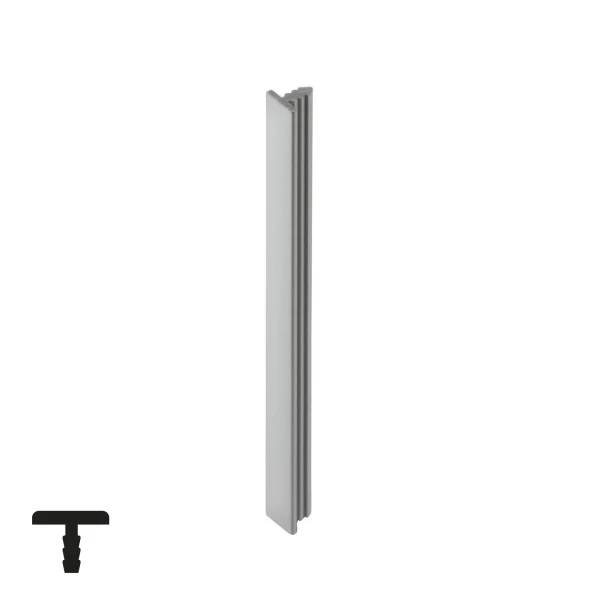 Decorative Aluminum Profile 8mm - 6m, Matte Chrome