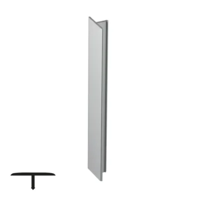18mm Matte Chrome Finishing Profile - 6 Meters
