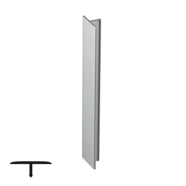 18mm Matte Chrome Finishing Profile - 6 Meters