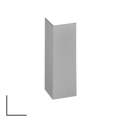 Aluminum Corner Profile 30x30mm - 6m, Matte Chrome