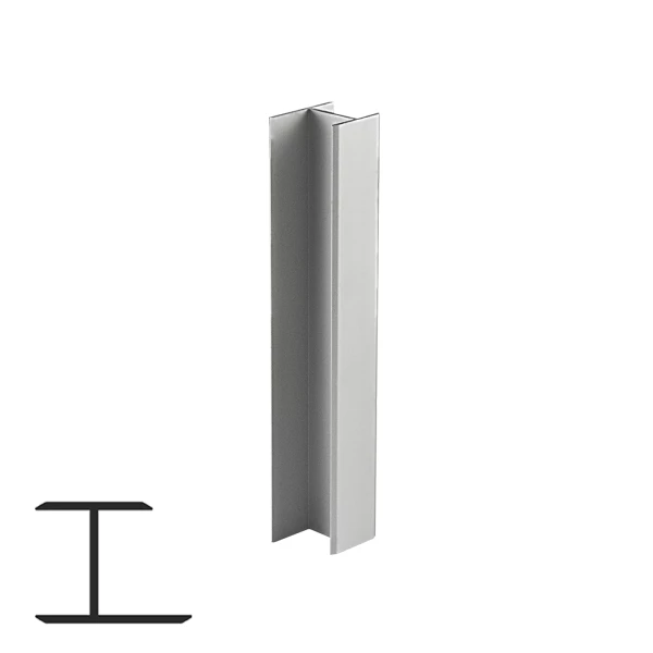 Connecting Profile for 13mm Panels - 6m, Matte Chrome