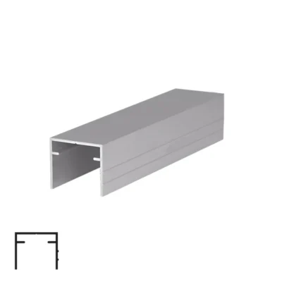Single Top Rail for Sliding System PS75/PS80/PS88/SKM80AY - 6m, Chrome