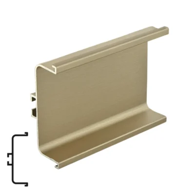 Aluminum Intermediate Profile, Brushed Gold - 4.1m