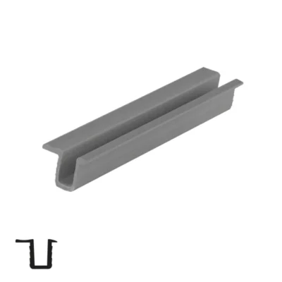 Top or Bottom Rail for SKM40 Sliding System - Grey