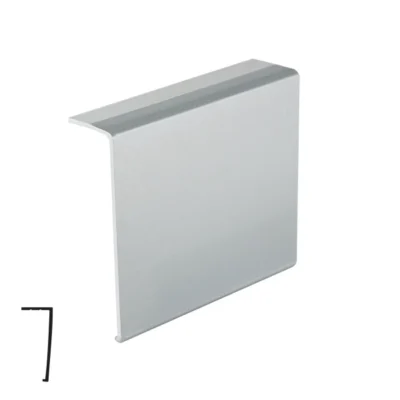 PVC Front Blind Profile - Matte Chrome