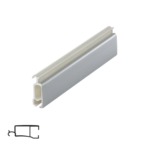 PVC Blind Slat - Matte Chrome Finish