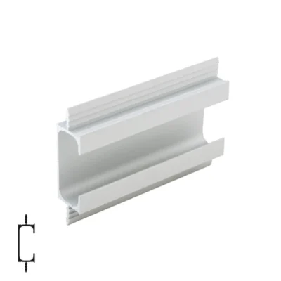 Edge Profile Handle 2433 - 6m, Matte Chrome