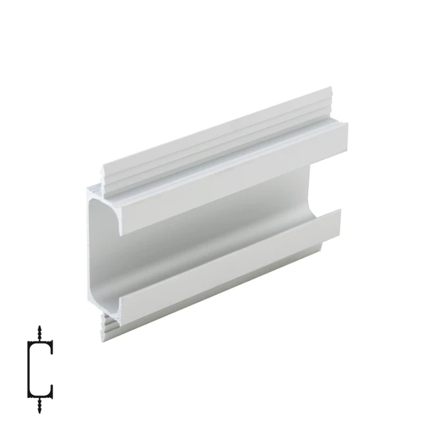 Edge Profile Handle 2433 - 6m, Matte Chrome