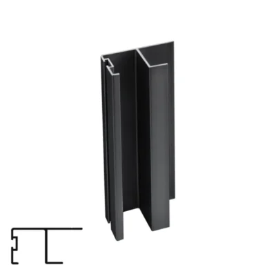 Edge Profile Handle 4124 - 5m, Matte Black