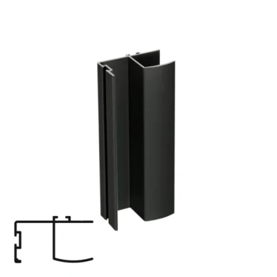 Edge Profile Handle 2498 - 5 Meters, Matte Black