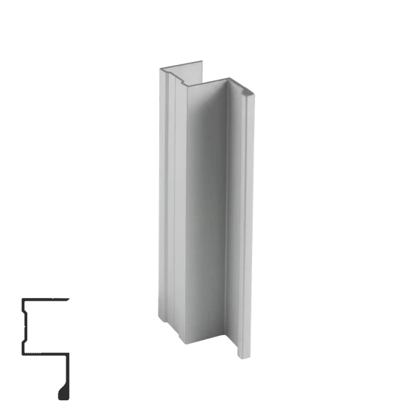 2512 Matte Chrome Aluminum Filler Panel - 5m or 6m Length