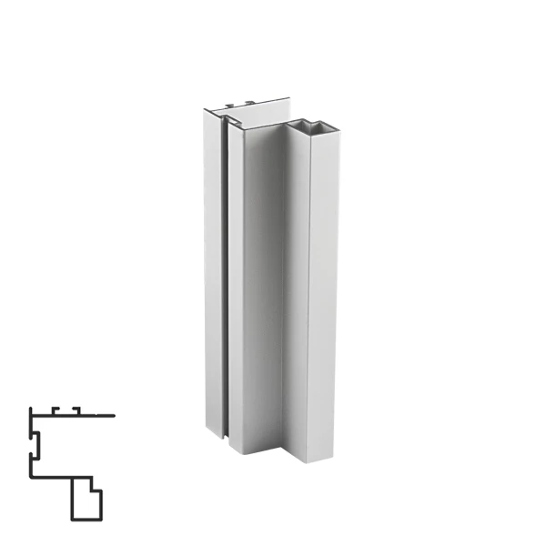 4130 Cant Rail - Aluminum Filler Panel Support - Matte Chrome